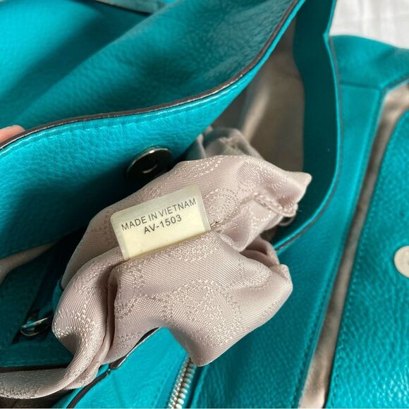 MICHAEL KORS Blue Raven Selma Chain Tote Shoulder Bag Bedford Fulton - Picture 7 of 10